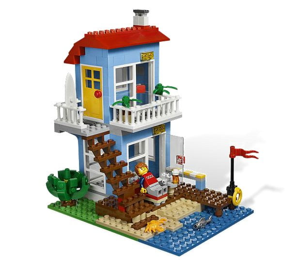 Theseus Berolige Henstilling LEGO® CREATOR® 3-in-1 Seaside Beach House Building Set | 7346 - Walmart.com