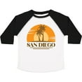 thumbnail image 3 of Inktastic San Diego California Retro Sunset Boys or Girls Toddler T-Shirt, 3 of 5