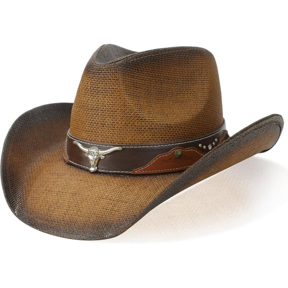 Cowboy Hat,Cowgirl Hat,Western Cowboy Hats for Women/Mens/Straw Wide with Shapeable Brim Cowboy Hat for Womens