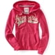 thumbnail image 1 of Sudadera con capucha y cremallera completa Aeropostale para mujer, rosa, mediana Aeropostale  Sudadera, 1 of 1