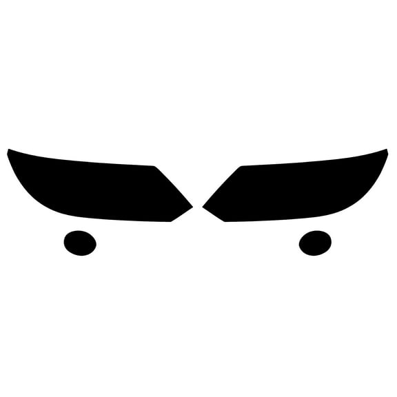 Rvinyl Headlight Protection Film Covers Compatible with Volkswagen Tiguan 2012-2017 - Blackout Smoke