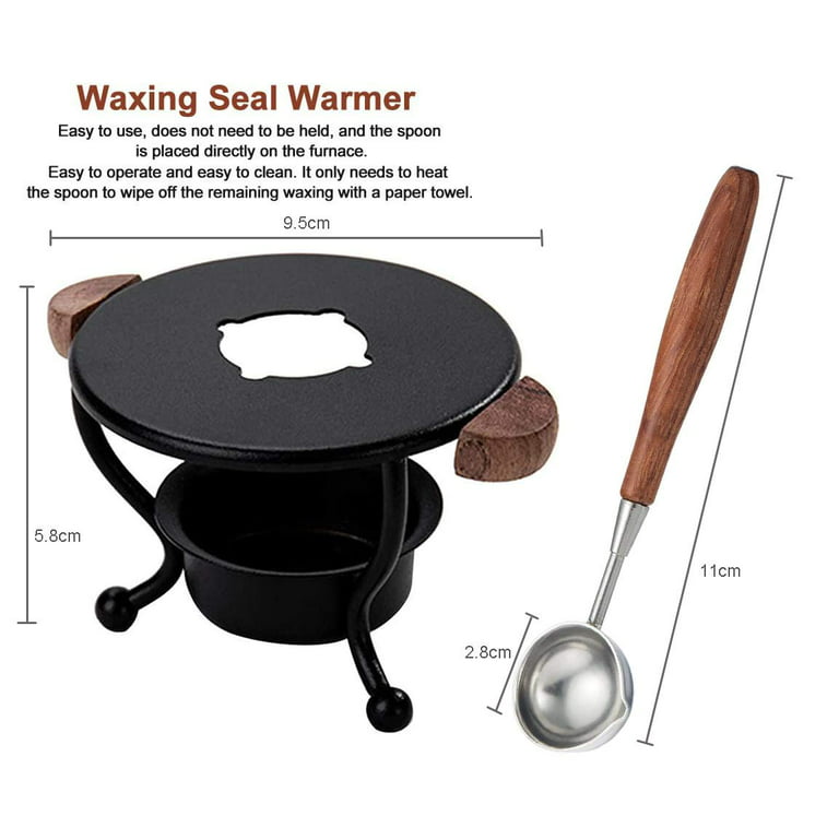 Wax Seal Kit Wax Seal Warmer Wax Seal Stamp Wax Seal Spoon Wax Seal Stamp  Kit Wax Seal Furnace With Melting Spoon 