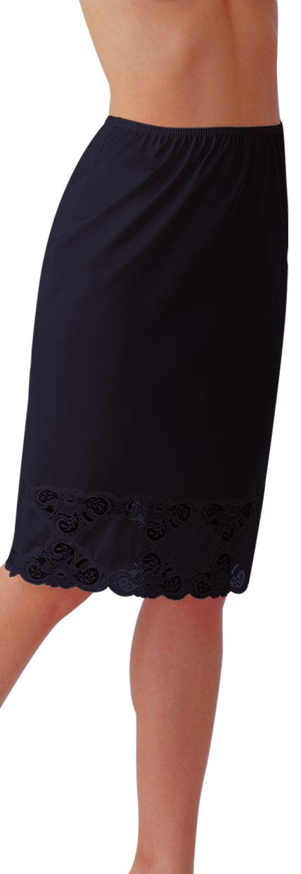 Women's Half Slip with Lace Details, Anti- Static