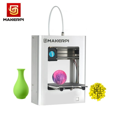 MakerPi M1 Desktop Mini 3D Printer Fully Assembled 100*100*100mm Print Size Aluminum Frame Structure One-button Printing Smart Leveling Easy Operation with 10m PLA Sample Filament 16G TF Card Best (Best Format For Printing Business Cards)
