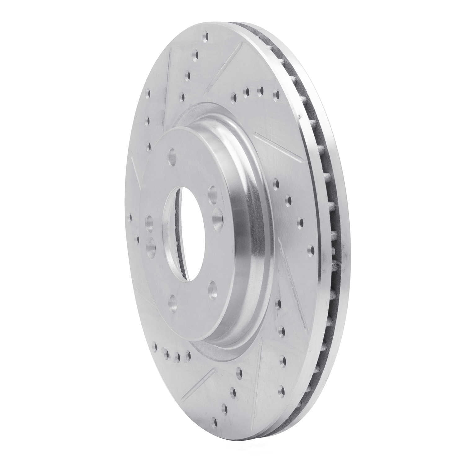 Dynamic Friction Company 631-03054L DFC Brake Rotor - Drilled And Slotted - Silver