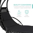 Best Choice Products Hanging Curved Chaise Lounge Chair Swing for