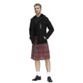 thumbnail image 2 of Falda escocesa tradicional escocesa para hombre, traje nacional escocés para vacaciones, Falda plisada a cuadros, disfraz de Halloween, 4 colores, 2 of 5