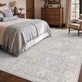 thumbnail image 2 of SIXHOME 5'x7' Area Rugs for Living Room Farmhouse Floral Area Rug Machine Washable Neutral Rugs Blue, 2 of 7