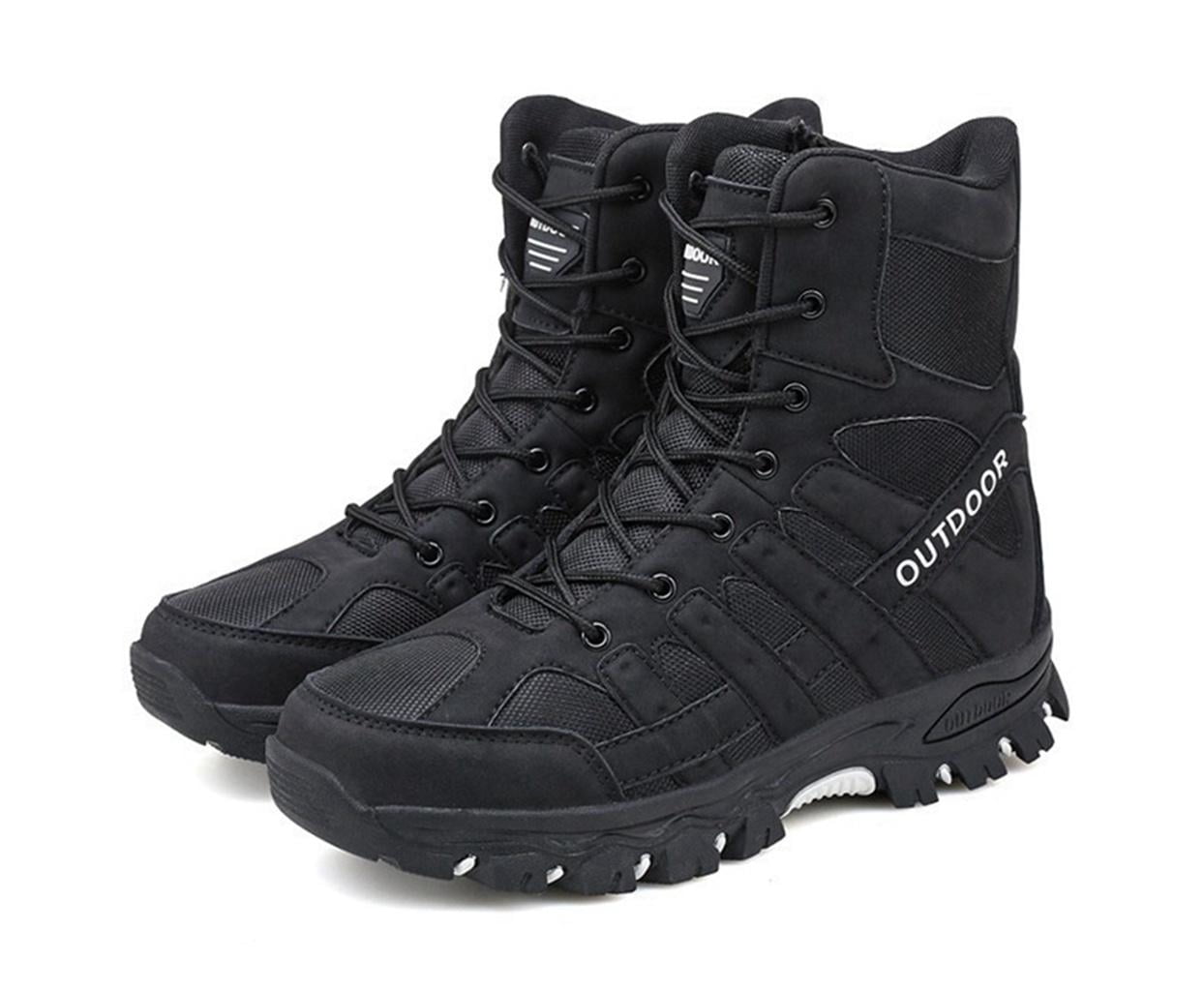 Men's Hiking Boots Non-Slip Waterproof Ankle Support Shoes Outdoor Trekking Shoes for Climbing Mountains