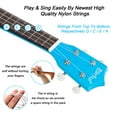 thumbnail image 3 of Everjoys 21 inch Soprano Ukulele Starter Kit w/Gig Bag,Rainbow String,Free Online Lesson,Tuner,Pick,Strap,Songbook, 3 of 9