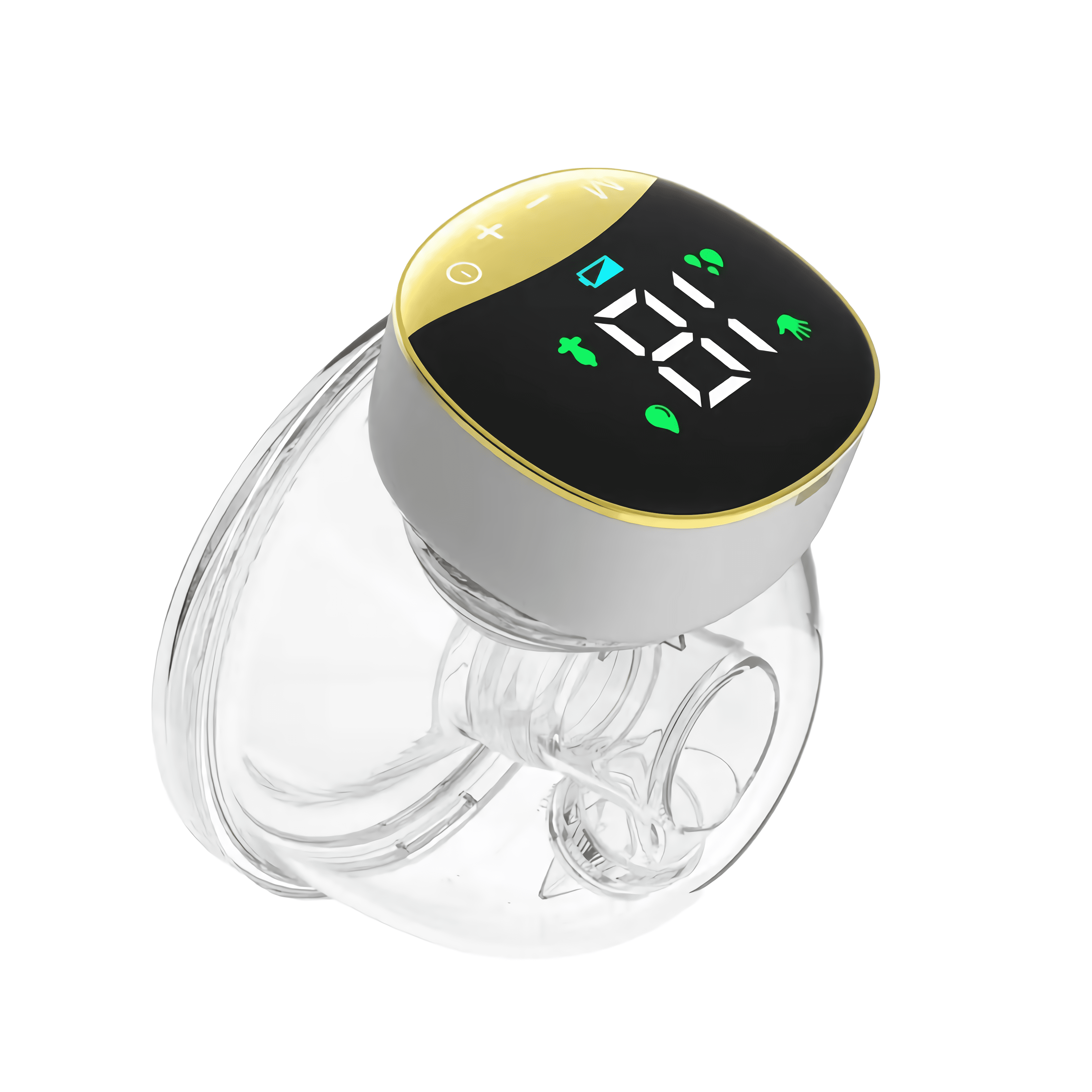 perfrom Electric Wearable Breast Pump, Hands Free Breast Pump with 4 Modes & 12 Levels, Rechargeable Breast Pump with LCD Display