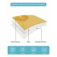 thumbnail image 5 of Yellow Golden Floral Full Size Down Alternative Comforter, Lightweight Comforter Quilt Bedding Set with Pillow Shams Spring Summer Shiny Flowers All Seasons Bed Comforter Duvet Insert 78"x90", 5 of 7