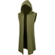 thumbnail image 2 of Blusa sin mangas con capucha para hombre, color sólido, medieval, con capucha, sin mangas, para Halloween, disfraz de actuación, blusa de poliéster para hombre, 2 of 3