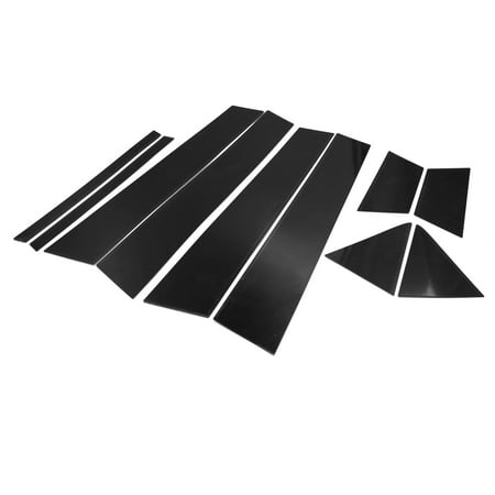 - 10pcs Pillar Post Cover Trim Car Window Door Decorative Strip PC Black for Honda Crider