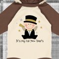 thumbnail image 4 of Inktastic Baby's 1st New Year Boys Long Sleeve Baby Bodysuit, 4 of 5
