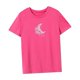 thumbnail image 5 of Camiseta para mujer Moda de verano Ropa deportiva para mujer Tops de verano para caminar vacaciones Rosa Rosa, 5 of 7