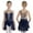 Navy Blue, variant on Hansber Kids Girls Sleeveless Patchwork Lyrical Dress Gymnastics Leotard Skirted Sparkle Modern Dance Costume Navy Blue 8