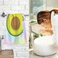 thumbnail image 6 of Coolnut Cat Avocado Patterned Hand Towels 2 PCS, Cotton Bath Towel for Drying Face Hands Body Decorative Water Absorbent Lightweight Towels for Bathroom Ktichen Travel Gym, 16"x28", 6 of 6