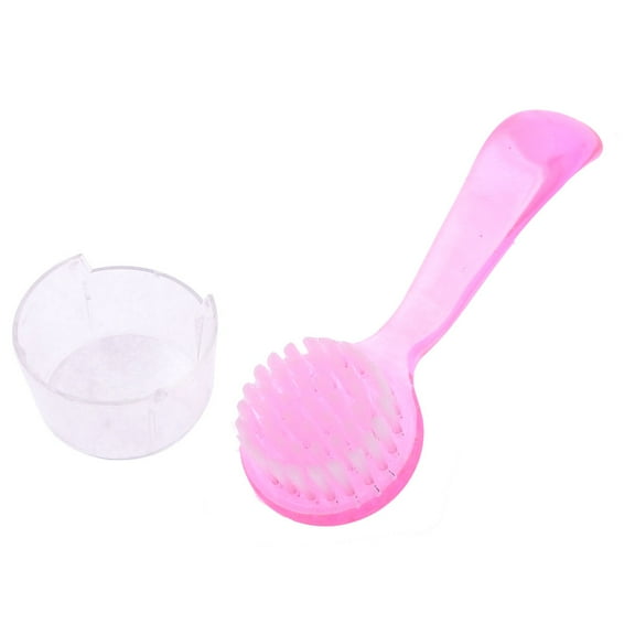 Unique Bargains Plastic Grip Round Bristle Face Facial Cleaning Washing Brush Skin Care