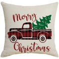 thumbnail image 1 of Funda de almohada navideña cuadrada para decoración del hogar, funda de almohada especial, funda de cojín para sofá, coche, 45 x 45 cm, 1 of 5