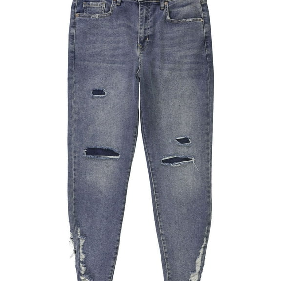 Free People Womens About A Girl Distressed Stretch Jeans, Blue, 26