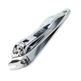 thumbnail image 3 of Silver Tone Metal Slanted Edge Foot Nail Fingernail Clipper Cutter Manicure Pedicure Tool, 3 of 4