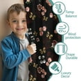 thumbnail image 3 of Blackout Kids Curtains,Pioneer Flower Floral Print Pattern Childrens Insulated Curtains Set Of 2,Bedroom Essentials,Toddler Room Decor 42"x54", 3 of 5
