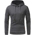 thumbnail image 4 of Sexyshine Otoño Invierno Casual Manga Larga Cuello Embudo Cuadros Jacquard Jersey Con Capucha Top Sudadera Sudaderas, 4 of 4