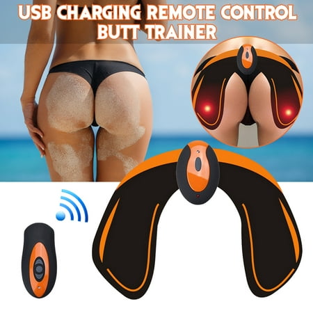 EMS Hips Trainer, USB Rechargeable ABS Butt Toner with Remote Controller - Butt Lifting Buttocks Enhancement Device Sexy Hips Shaping Equipment for Men and (Best Butt Exercises For Men)