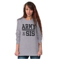 thumbnail image 2 of US Army Sis Military Star Logo Women Plus Size Long Sleeve Graphic Tee Brisco Brands 3X, 2 of 4