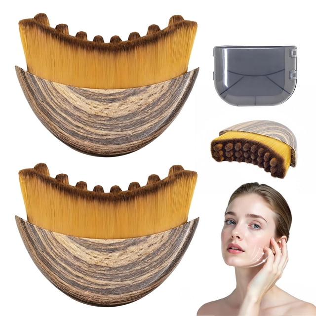 Cepillo Facial de Contorno Linfático Aeki para Esculpir (2 piezas)