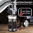 thumbnail image 3 of Cafetera francesa YMMIND de 1 litro con 4 filtros de borosilicato, 3 of 7