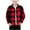 #002-Red, variant on AUNVITO Functional Kids Checkered Shirt with Pockets for Boys & Girls 2-12Y Long Sleeve Button-Down Collar Casual Top Breathable Twill Fabric