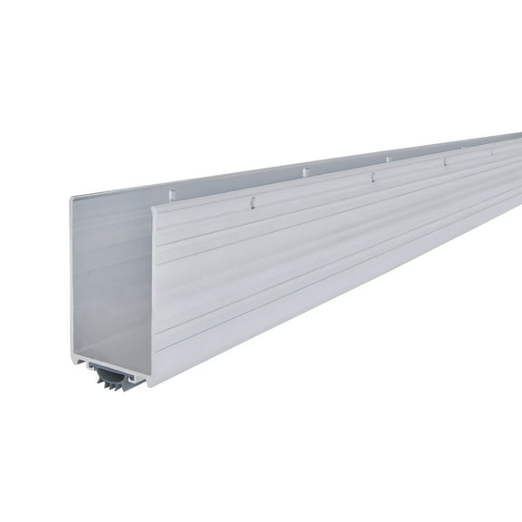 M-D Building Products 68593 36 in. Silver Aluminum and Vinyl U-Shape Screw-on Under Door Seal with Kick Plate