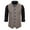 Khaki, variant on VSSSJ Men's Four Season Suit Vest Slim Fit Striped Button Down Sleeveless Lapel Collar Waistcoat Casual Stylish Wedding Party Vest with Pocket Black L
