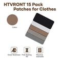 thumbnail image 5 of Iron on Patches for Clothes,15 PCS Fabric Patches for Clothes, 5 Shades Iron on Patch for Clothing,Clothing Patches Iron, 5 of 5