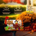 thumbnail image 5 of Happy Thanksgiving Mailbox Cover Turkey Buffalo Plaid Autumn Magnetic Mailbox Covers Standard Size 21" x 18" Vegetables Pumpkin Fall Maple Leaves Letter Mail Box Post Cover Decor, 5 of 6