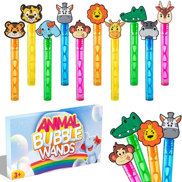 Party Favors Bubble Wands Jungle Safari, 20 unidades, para niños