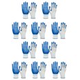 thumbnail image 1 of 10 pares de guantes de trabajo de seguridad, guantes de jardinería, guantes protectores de goma transpirables, 1 of 5