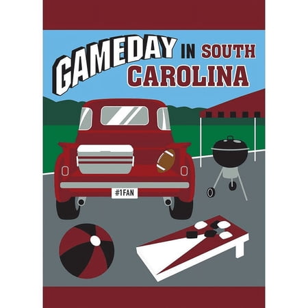 Magnolia Garden Flags 1679 13 x 18 in. Game Day in South Carolina Garden Flag - Garnet & Black