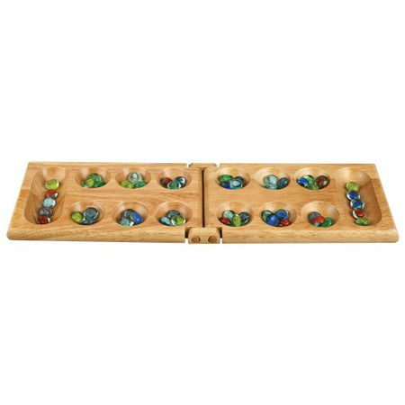 Mancala Board Game by Best Chess Set - Solid Wood High Quality Ideal for (The Best Monster High Games)