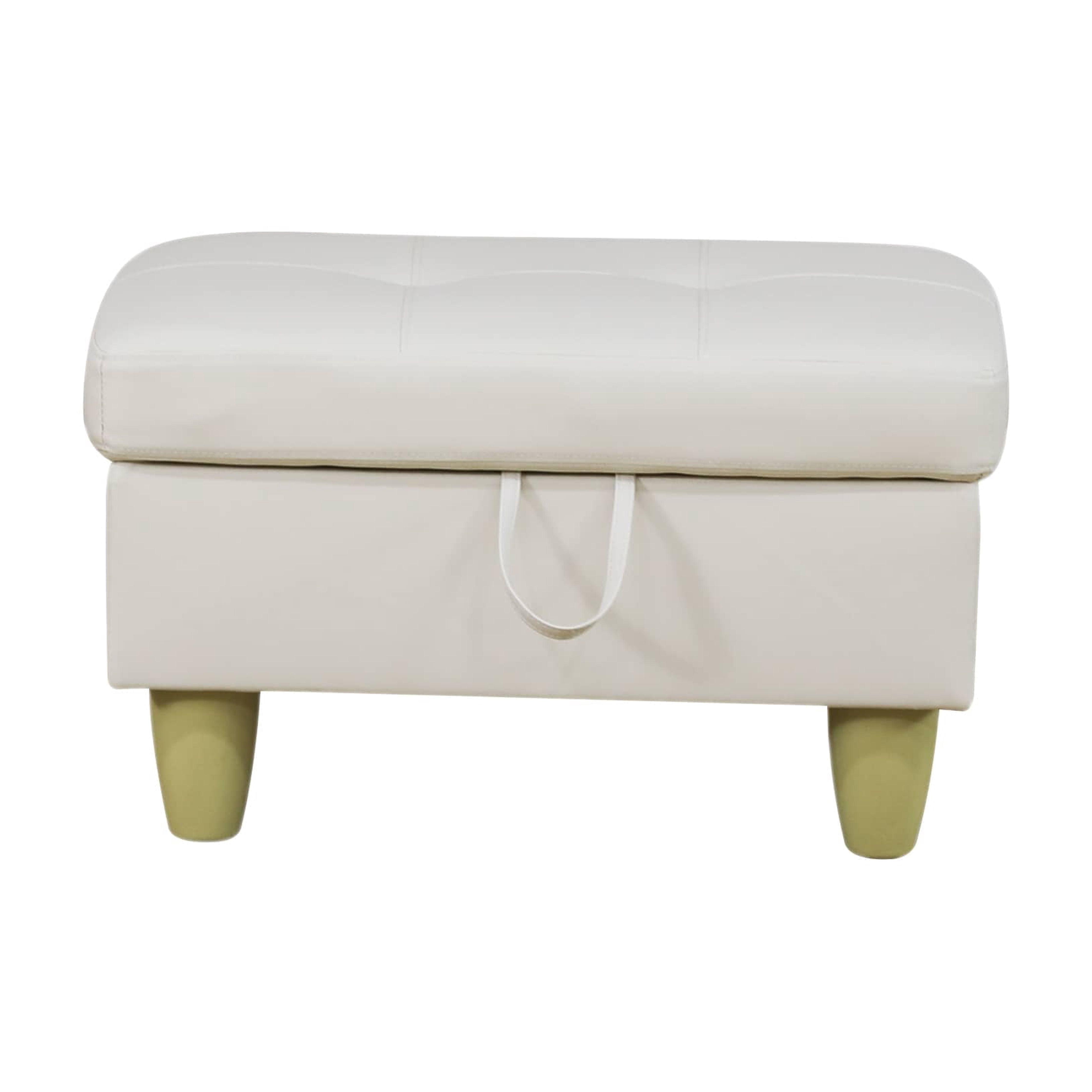 MAYEERTY White Modern 3-Piece Couch Durable Bright Fresh Living Room Vibe