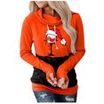 thumbnail image 1 of Sudaderas con capucha con gráfico navideño para mujer, jersey con cuello vuelto, sudaderas con capucha de manga larga, jerséis casuales divertidos y bonitos de calabaza, Tops Fridja  fksj3398, 1 of 6