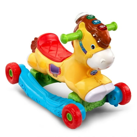 VTech Gallop and Rock Learning Pony, Electronic Motion-Activated Pretend Play Ride-on Toy