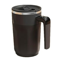 Self-Stirring Coffee Mug - SUS 304 Stainless Steel, Rechargeable, LED Display - for Coffee/Milk/Protein Shakes, Office/Gym/Travel, One-Button Mixing