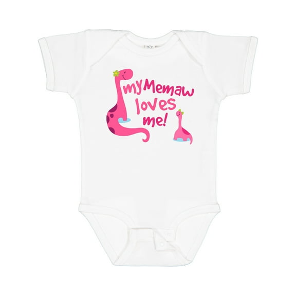 Inktastic My Memaw Loves Me Girls Baby Bodysuit