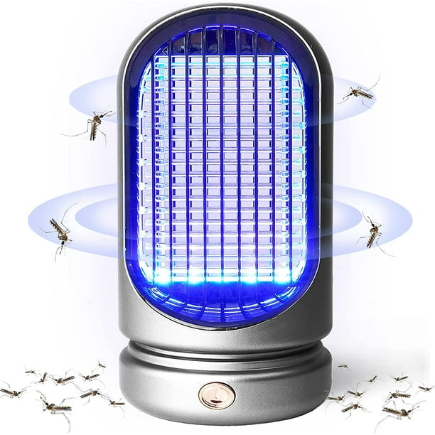 Lámpara matamosquitos, matamosquitos UV para exteriores, matamoscas eléctrico de 5 W, matamoscas eléctrico de 3000 V, trampa para moscas