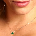 thumbnail image 5 of 0.5 ct Brilliant Round Cut Solitaire Emerald 14k Rose Solid Gold Everyday Affordable Designer Necklace Pendant with 16" Chain, 5 of 7