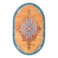 thumbnail image 3 of Unique Loom Timeless Collection Area Rug - Thomas (5' x 8' Oval Orange/Blue), 3 of 12