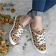 thumbnail image 5 of Zapatos de lona de corte bajo de fondo plano para mujer Zapatos planos casuales para estudiantes de versión perezosa de un pie Wmkox8yii FOPL2054, 5 of 9